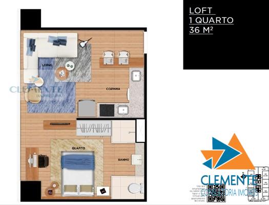 Apartamento, 1 quarto, 36 m² - Foto 5