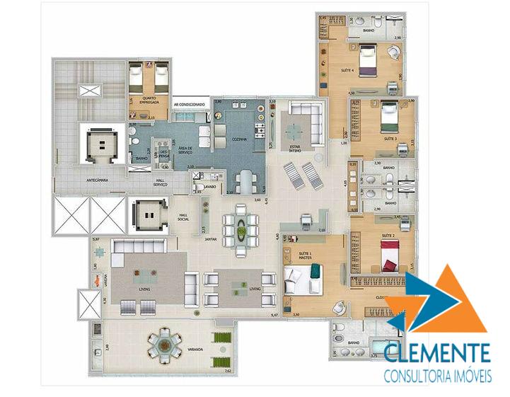 Apartamento, 4 quartos, 288 m² - Foto 12