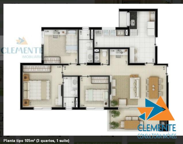 Apartamento, 3 quartos, 105 m² - Foto 12